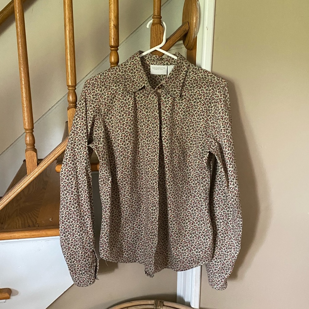 Liz Claiborne vintage floral blouse